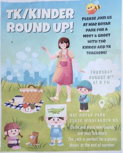 Tk/Kinder Round Up